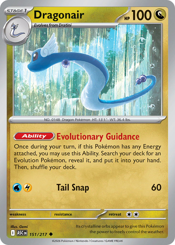 Dragonair Pokémon card