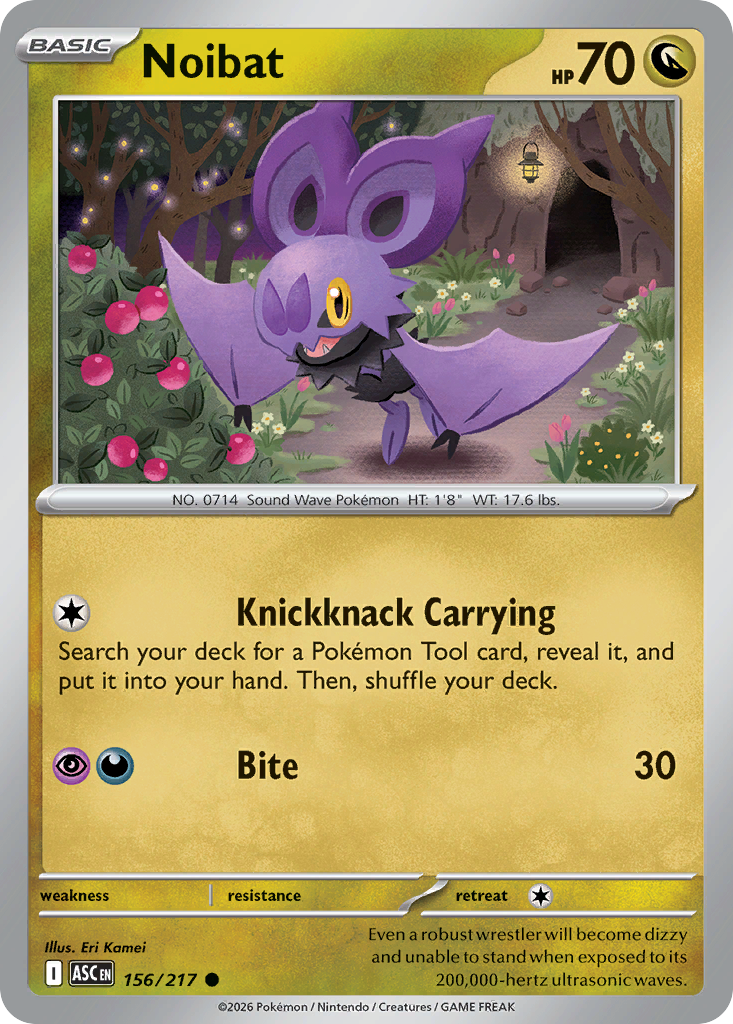 Noibat Pokémon card