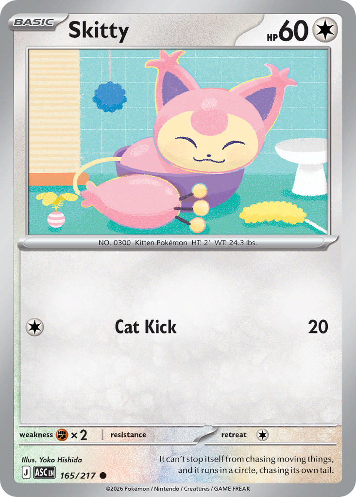 Skitty Pokémon card