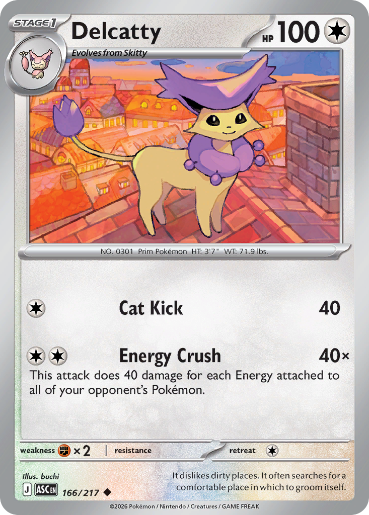 Delcatty Pokémon card