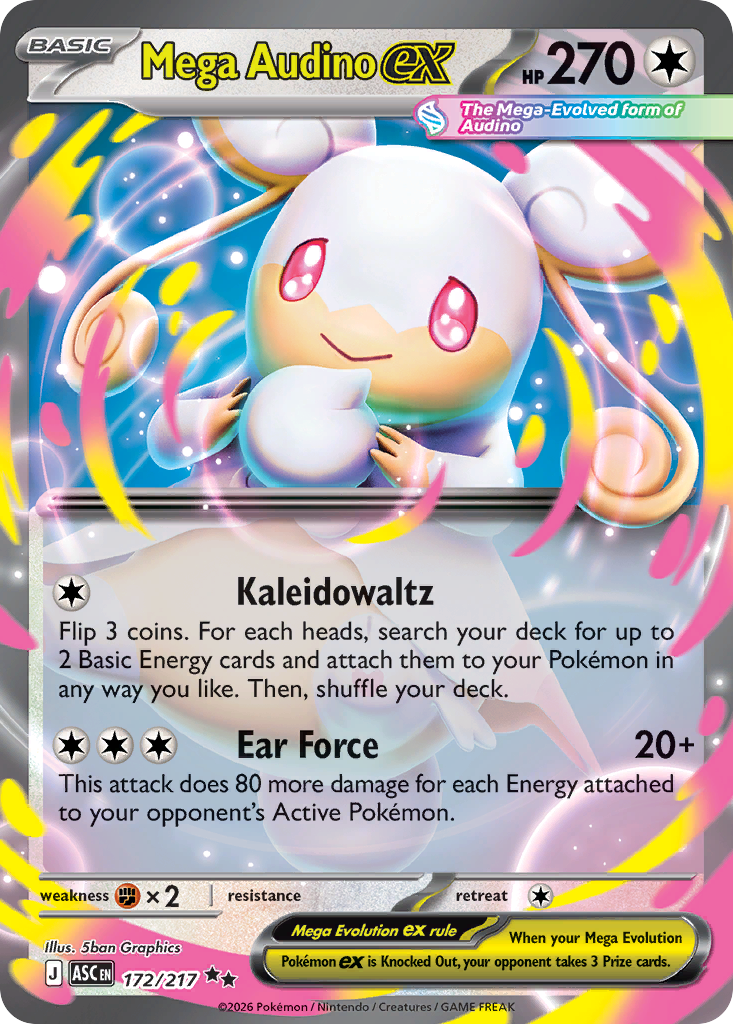 Mega Audino ex Pokémon card