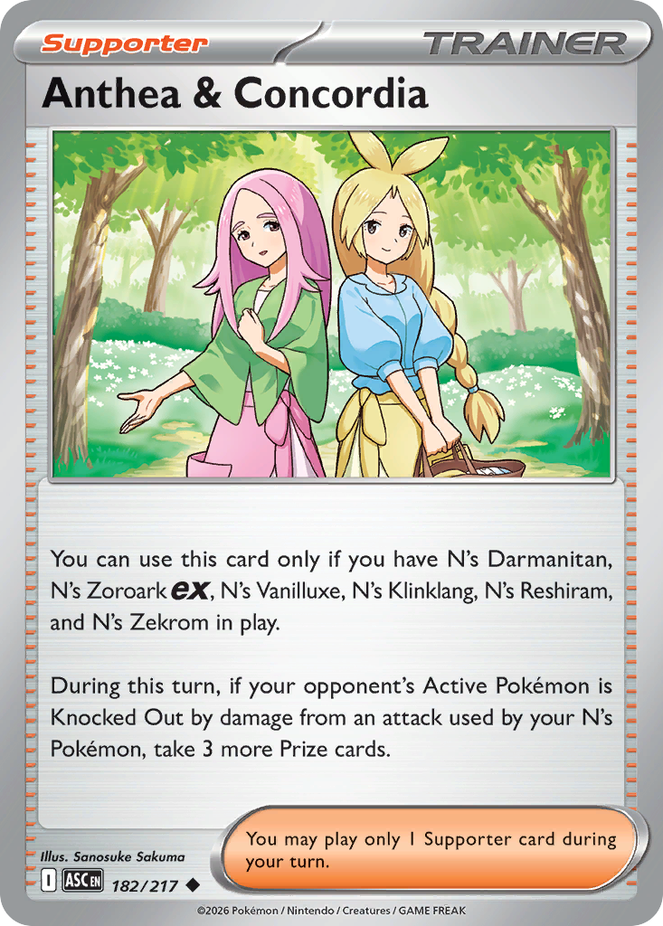 Anthea & Concordia Pokémon card