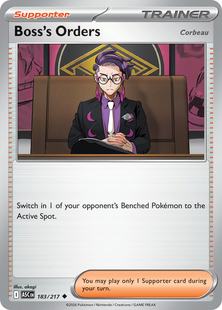 Boss's Orders [Corbeau] Pokémon card