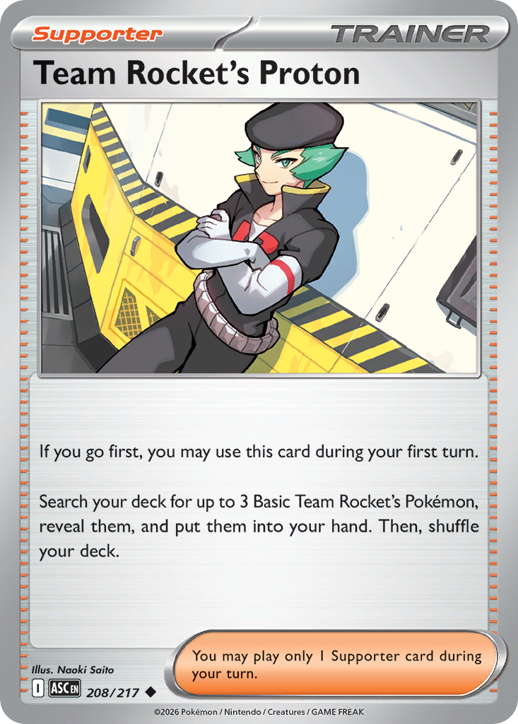 Team Rocket's Proton Pokémon card