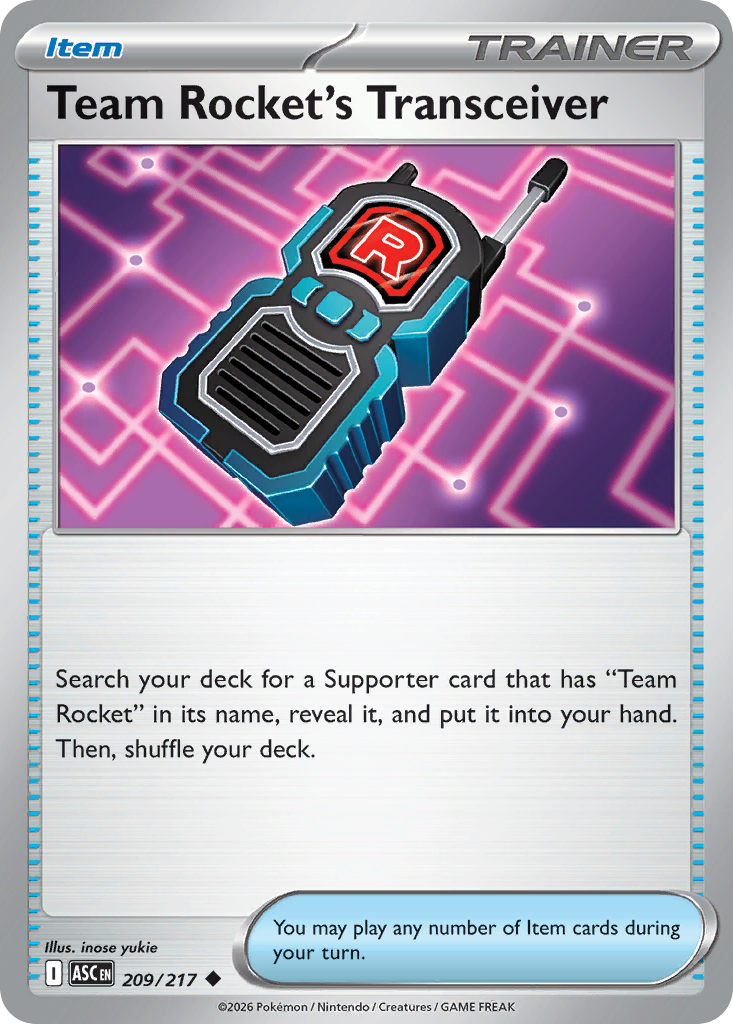 Team Rocket's Transceiver Pokémon card