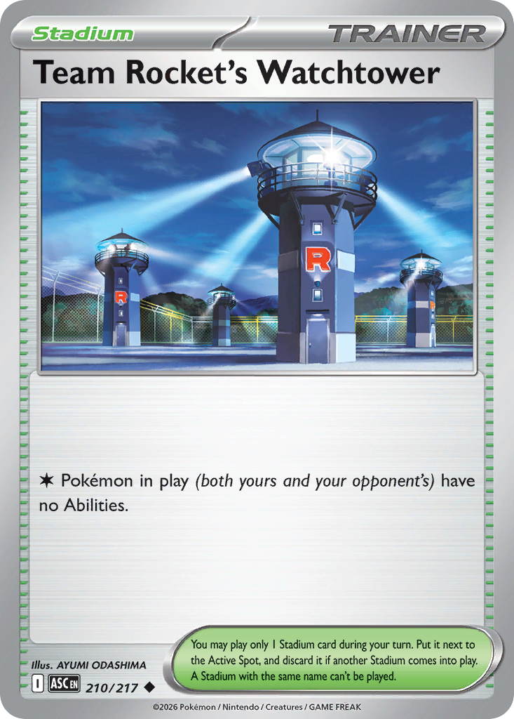 Team Rocket's Watchtower Pokémon card