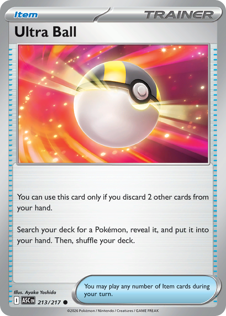 Ultra Ball Pokémon card