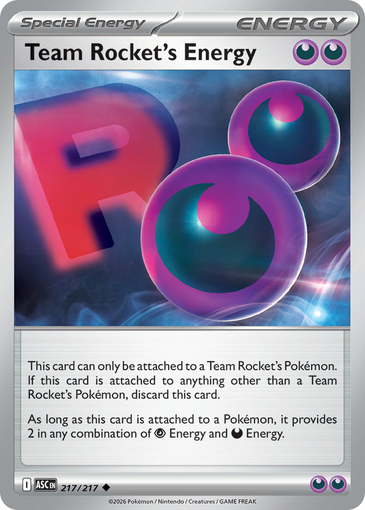 Team Rocket's Energy Pokémon card