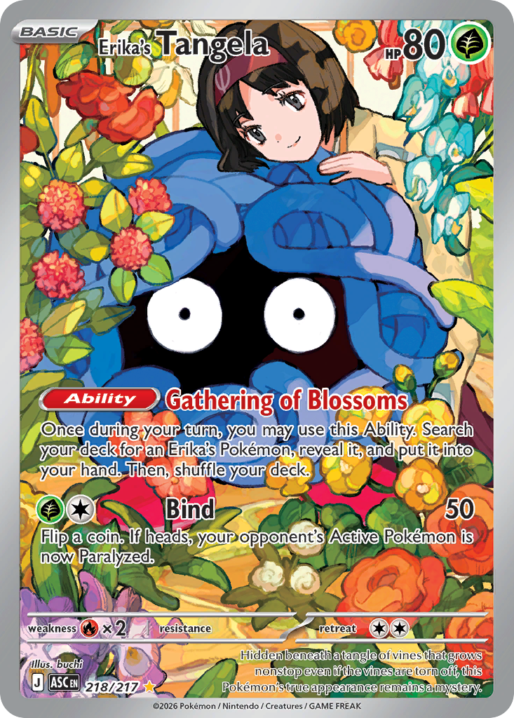 Erika's Tangela Pokémon card