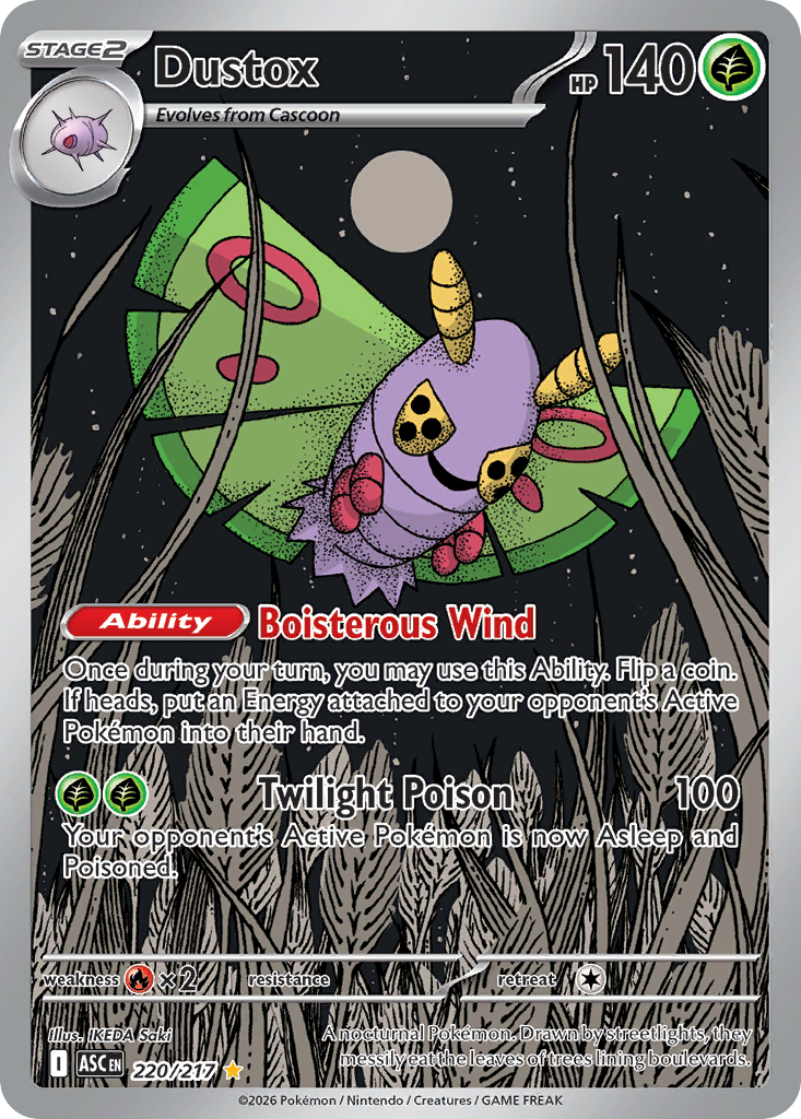 Dustox Pokémon card