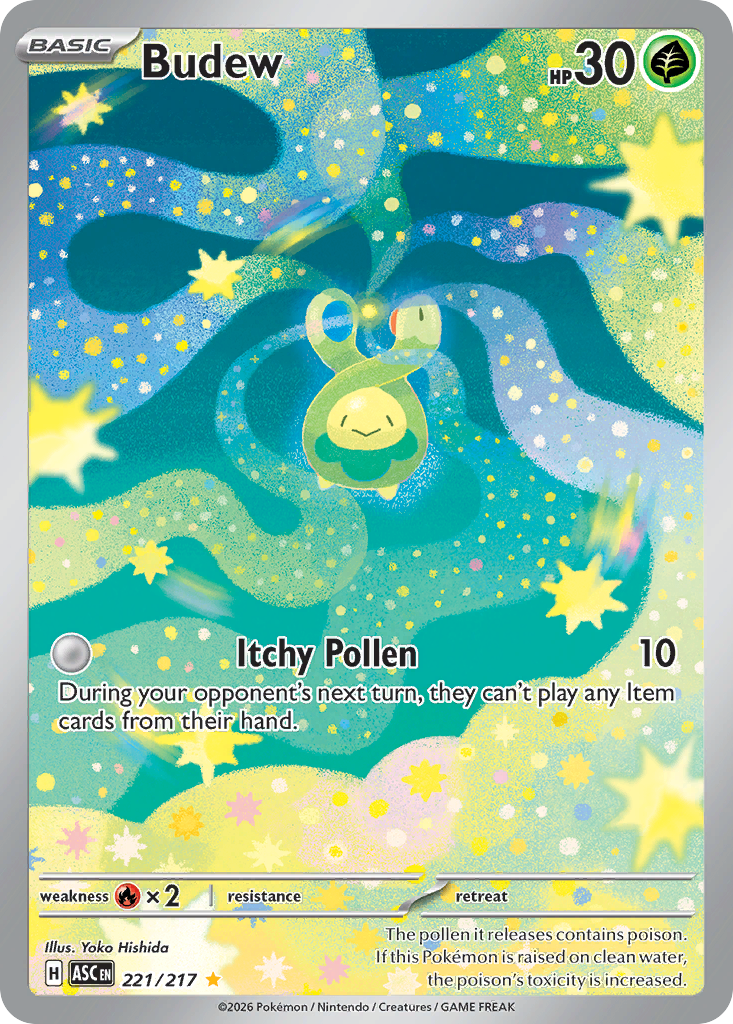 Budew Pokémon card