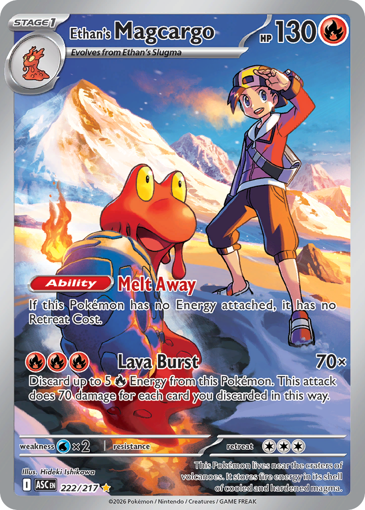 Ethan's Magcargo Pokémon card