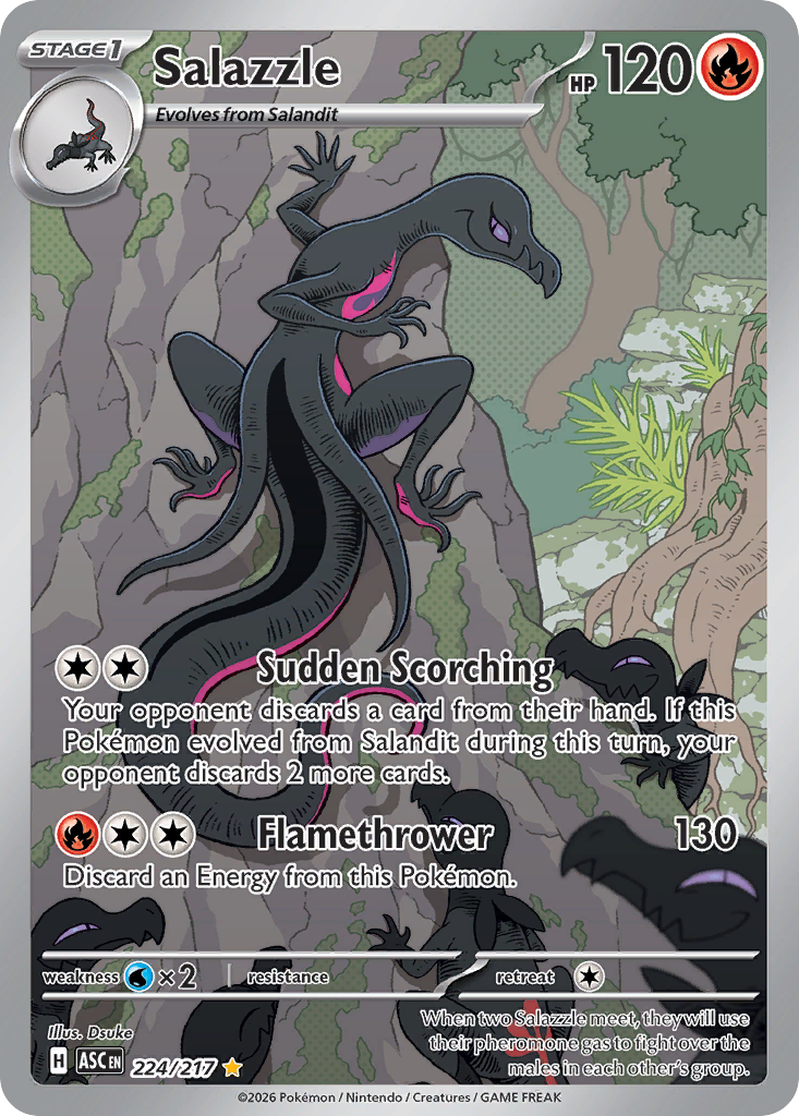 Salazzle Pokémon card