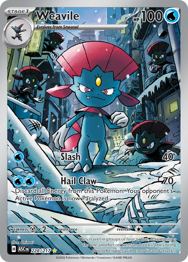 Weavile Pokémon card
