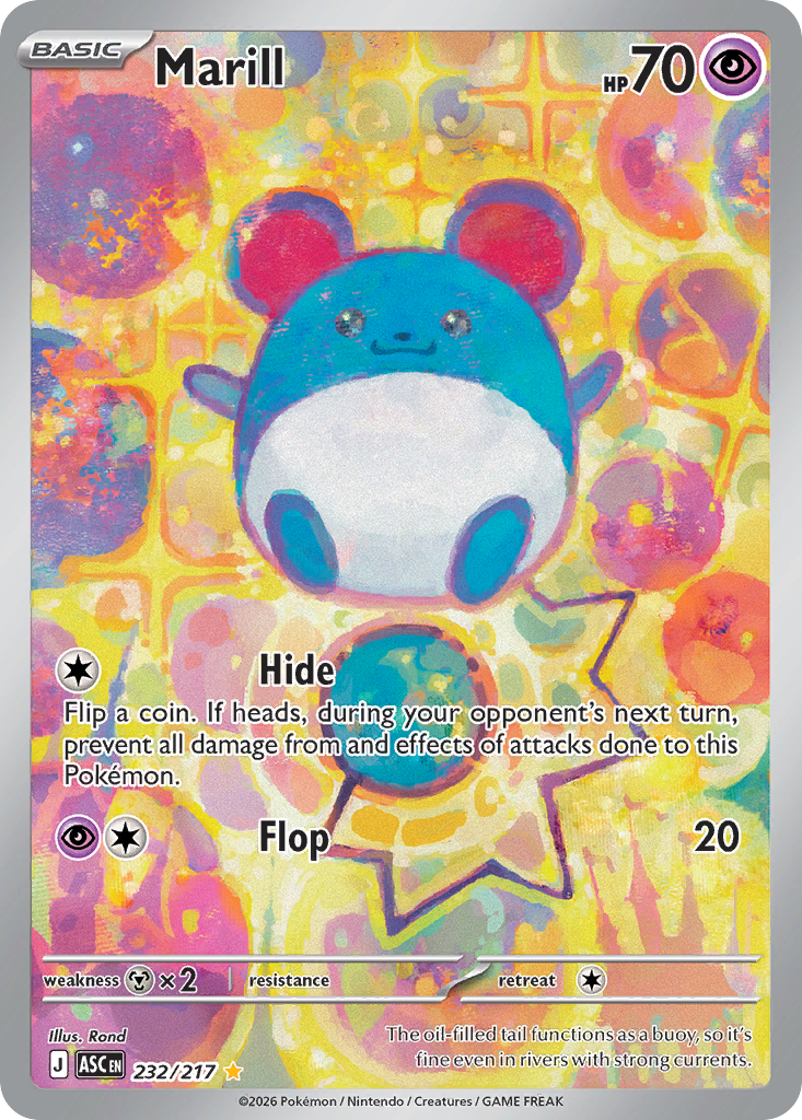 Marill Pokémon card