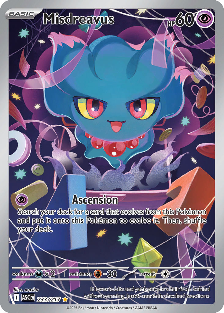 Misdreavus Pokémon card