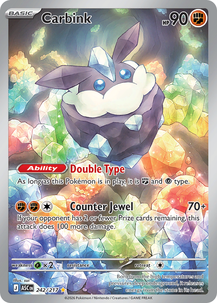 Carbink Pokémon card