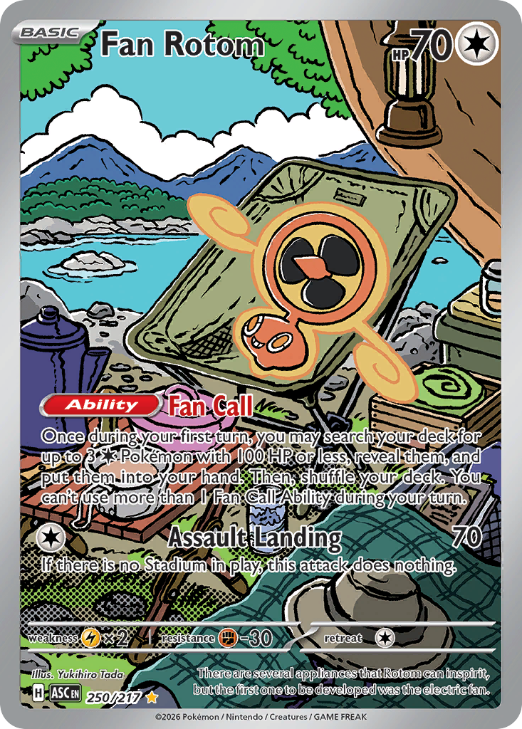 Fan Rotom Pokémon card