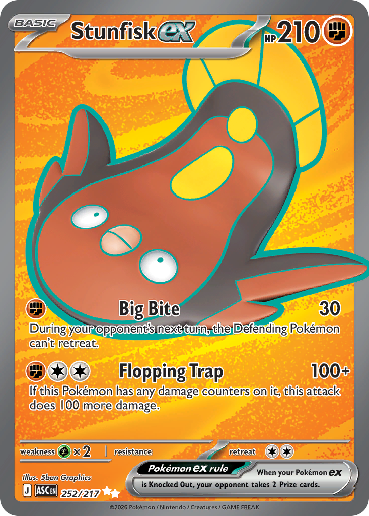Stunfisk ex Pokémon card