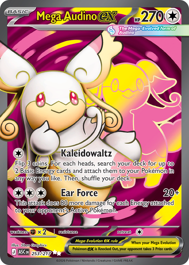 Mega Audino ex Pokémon card