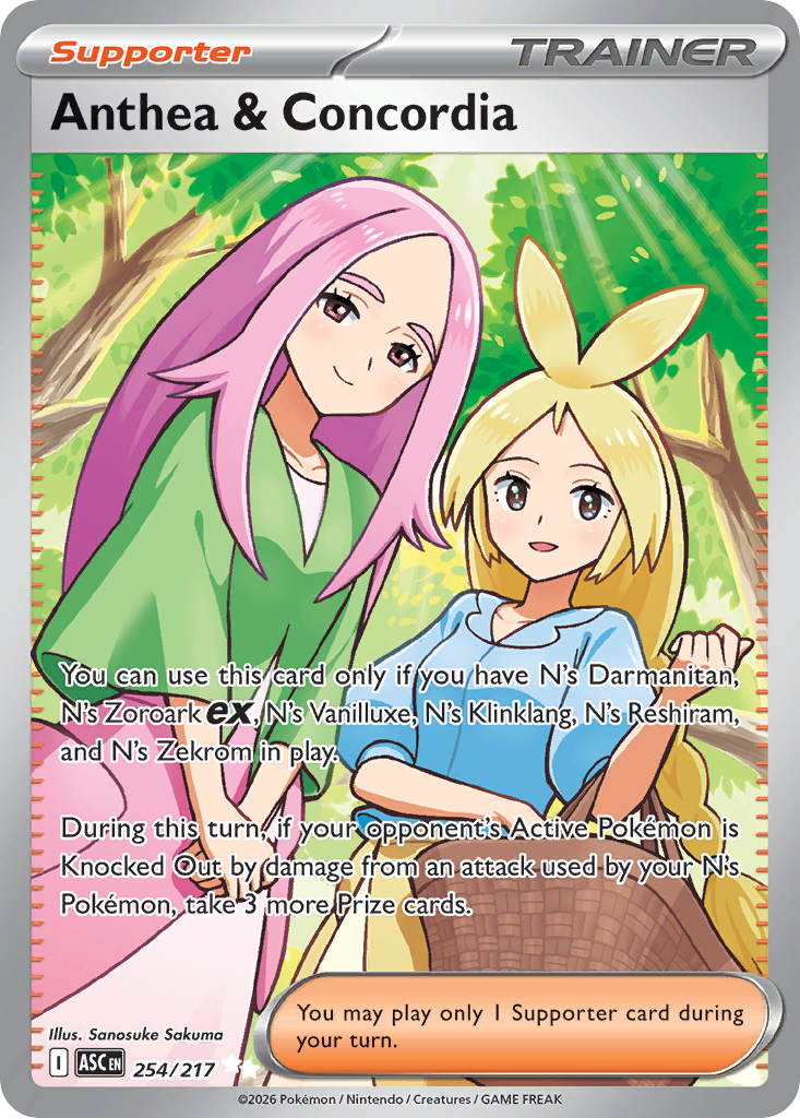 Anthea & Concordia Pokémon card