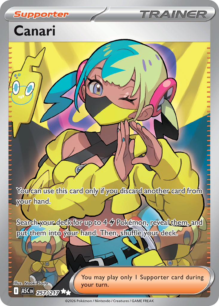 Canari Pokémon card