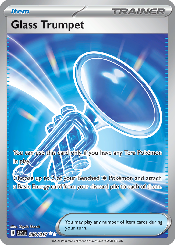 Glass Trumpet Pokémon card