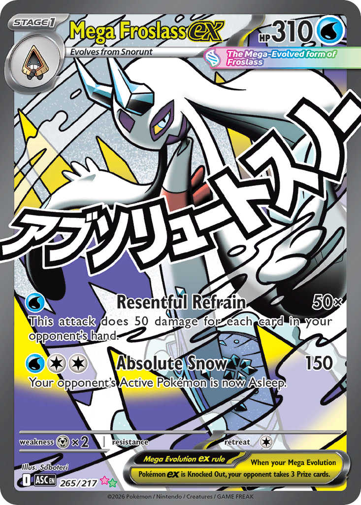 Mega Froslass ex Pokémon card