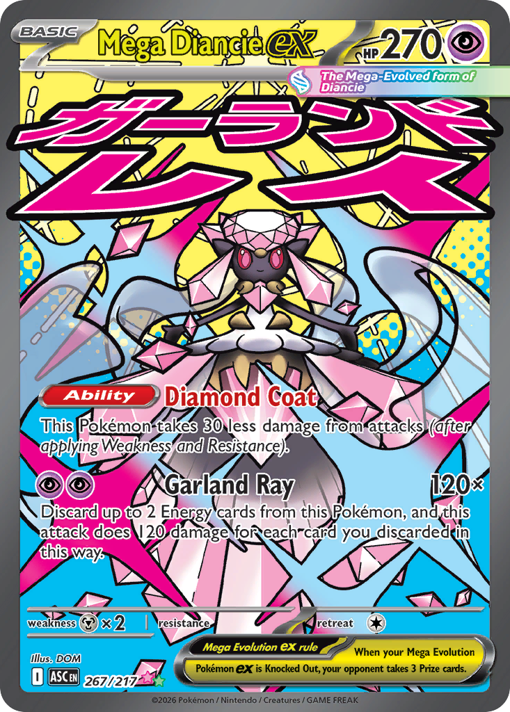 Mega Diancie ex Pokémon card