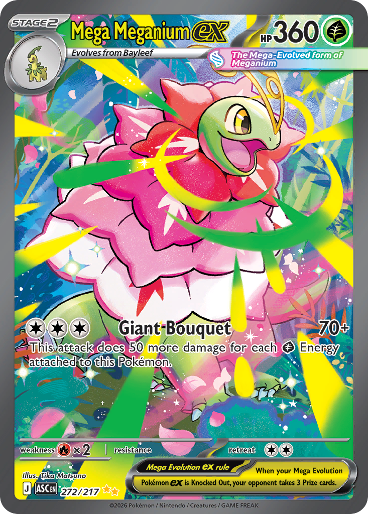 Mega Meganium ex Pokémon card
