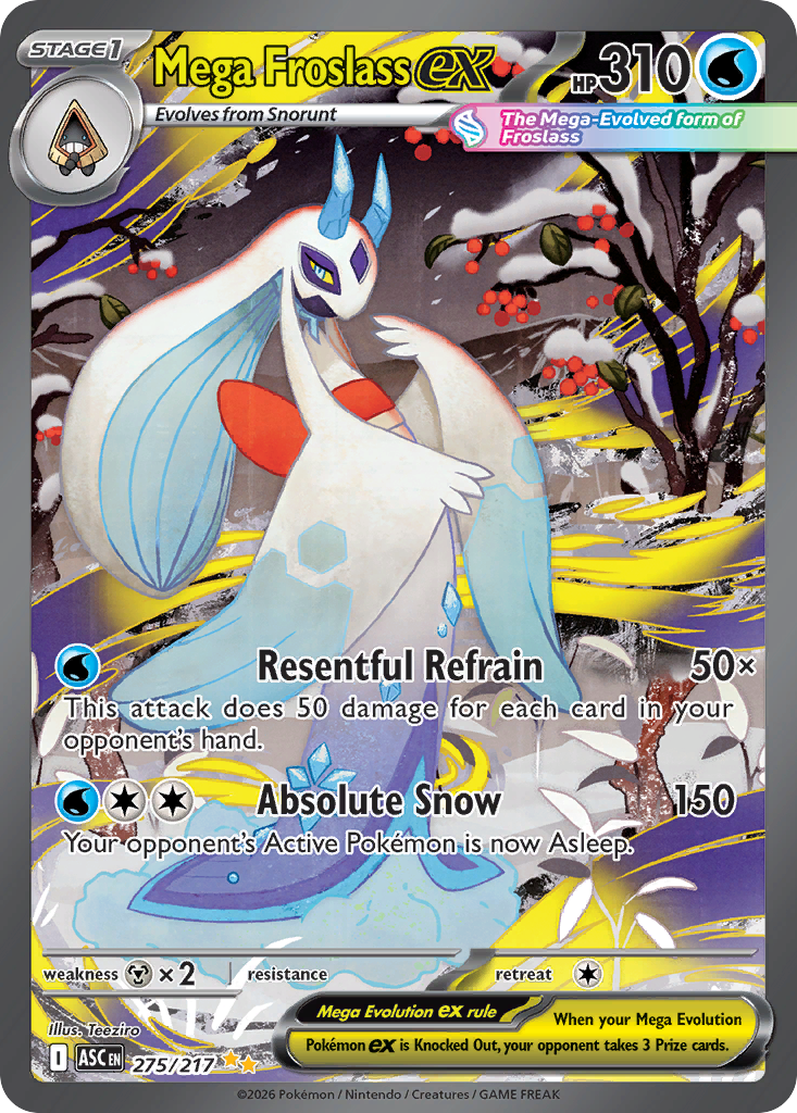 Mega Froslass ex Pokémon card