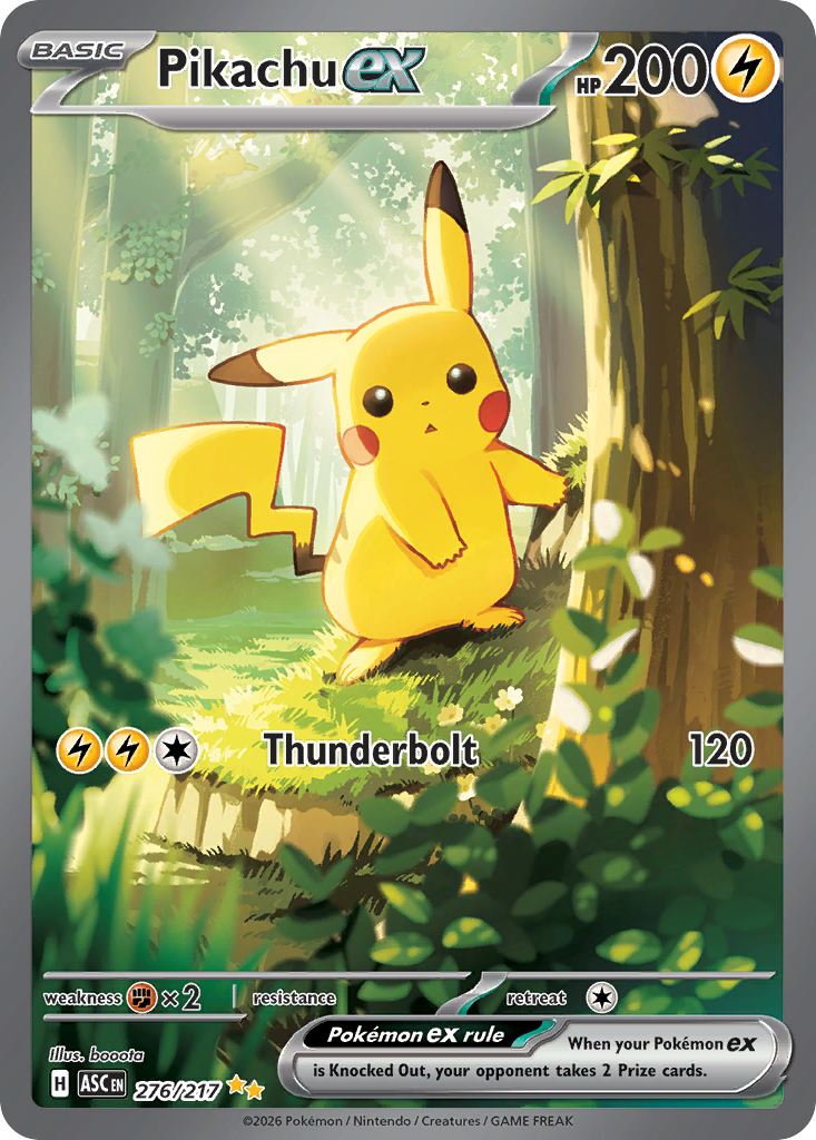 Pikachu ex Pokémon card