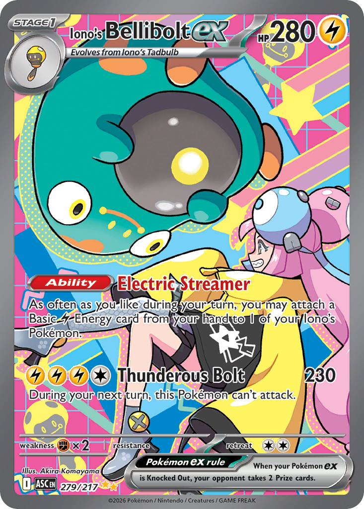 Iono's Bellibolt ex Pokémon card