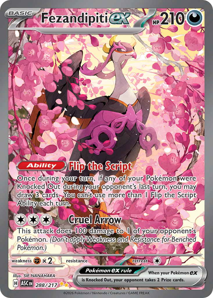 Fezandipiti ex Pokémon card