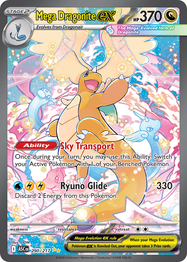Mega Dragonite ex Pokémon card