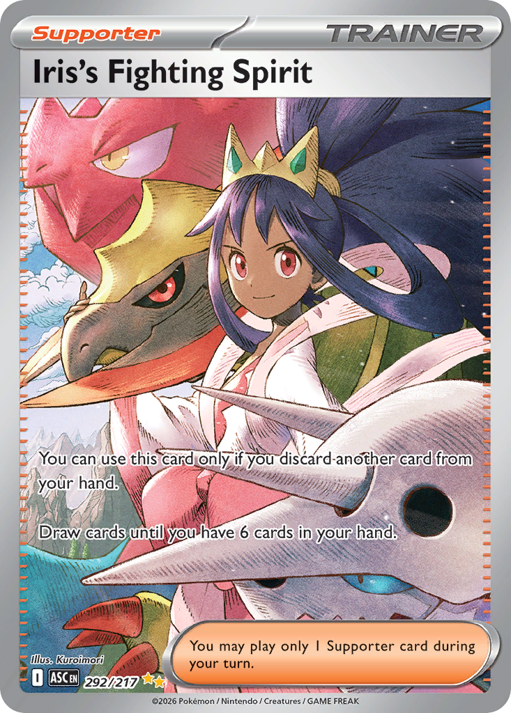 Iris's Fighting Spirit Pokémon card