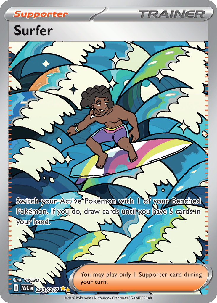 Surfer Pokémon card