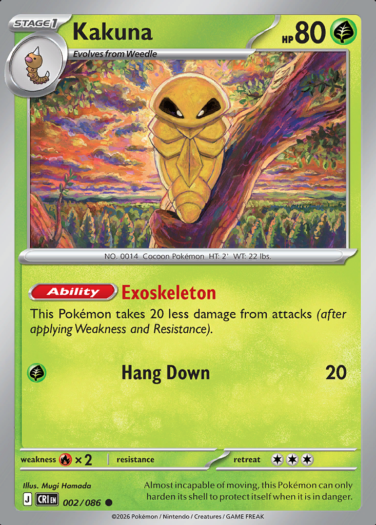 Kakuna Pokémon card