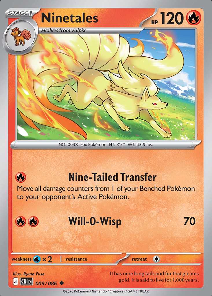 Ninetales Pokémon card