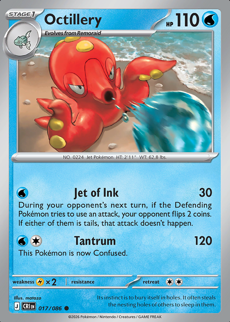 Octillery Pokémon card
