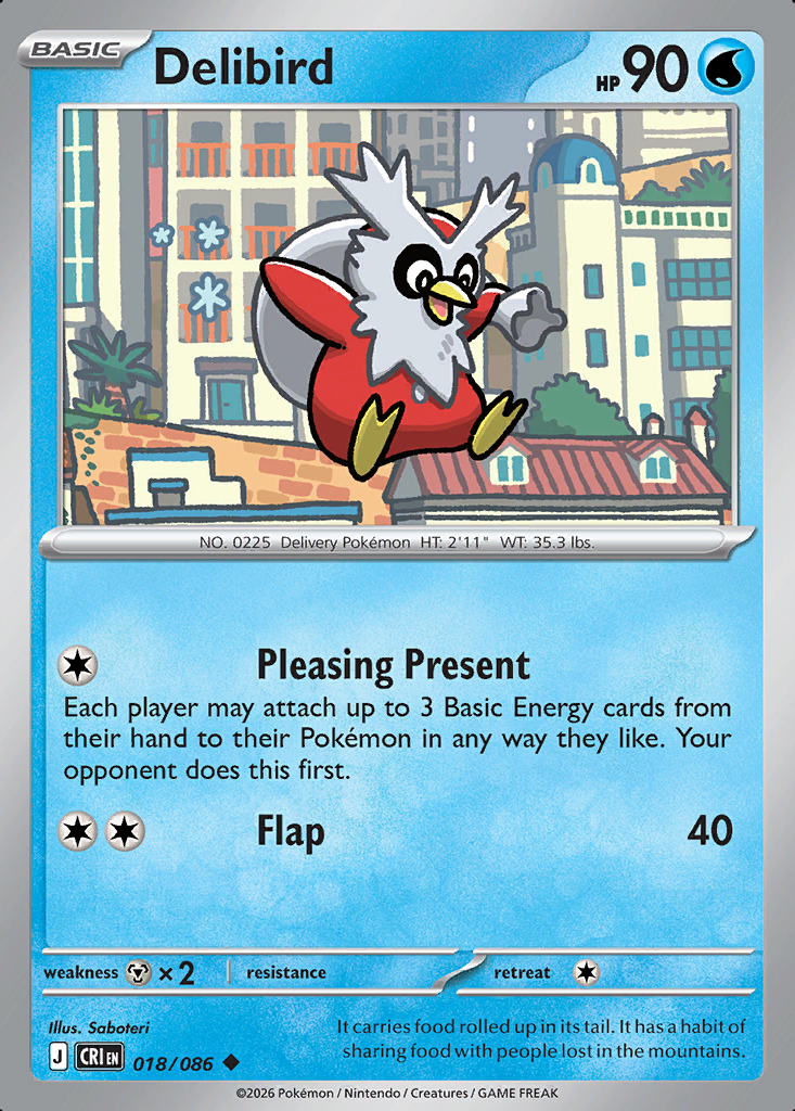 Delibird Pokémon card