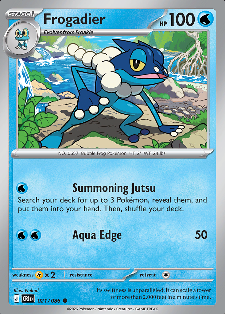 Frogadier Pokémon card