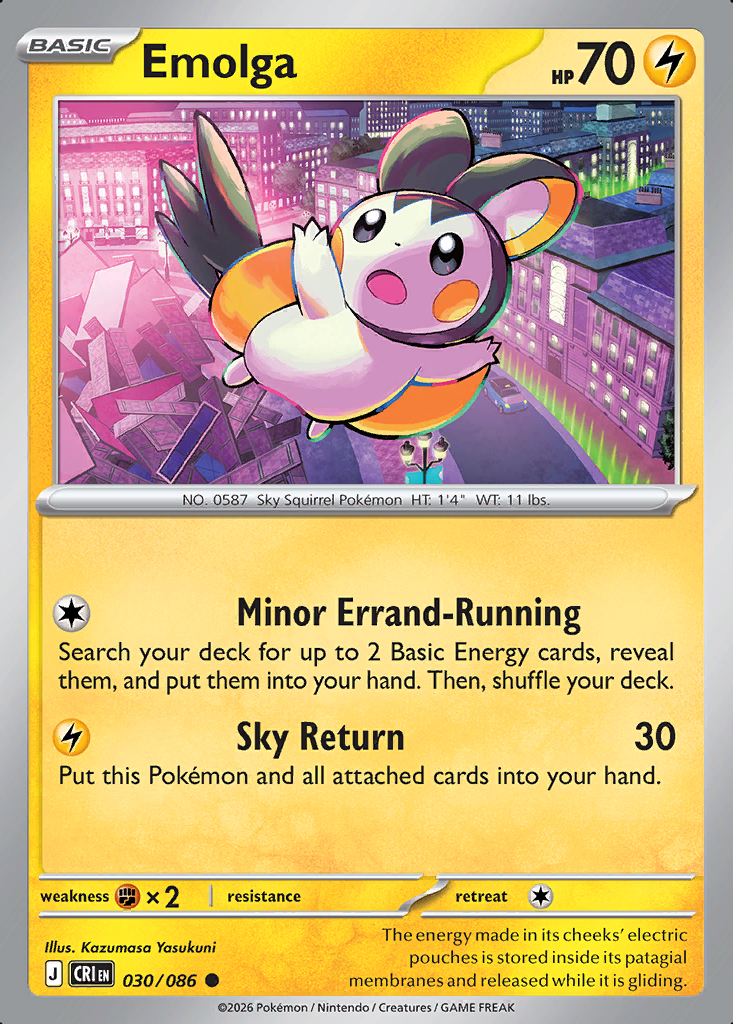 Emolga Pokémon card