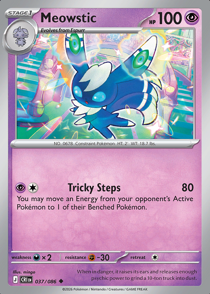Meowstic Pokémon card
