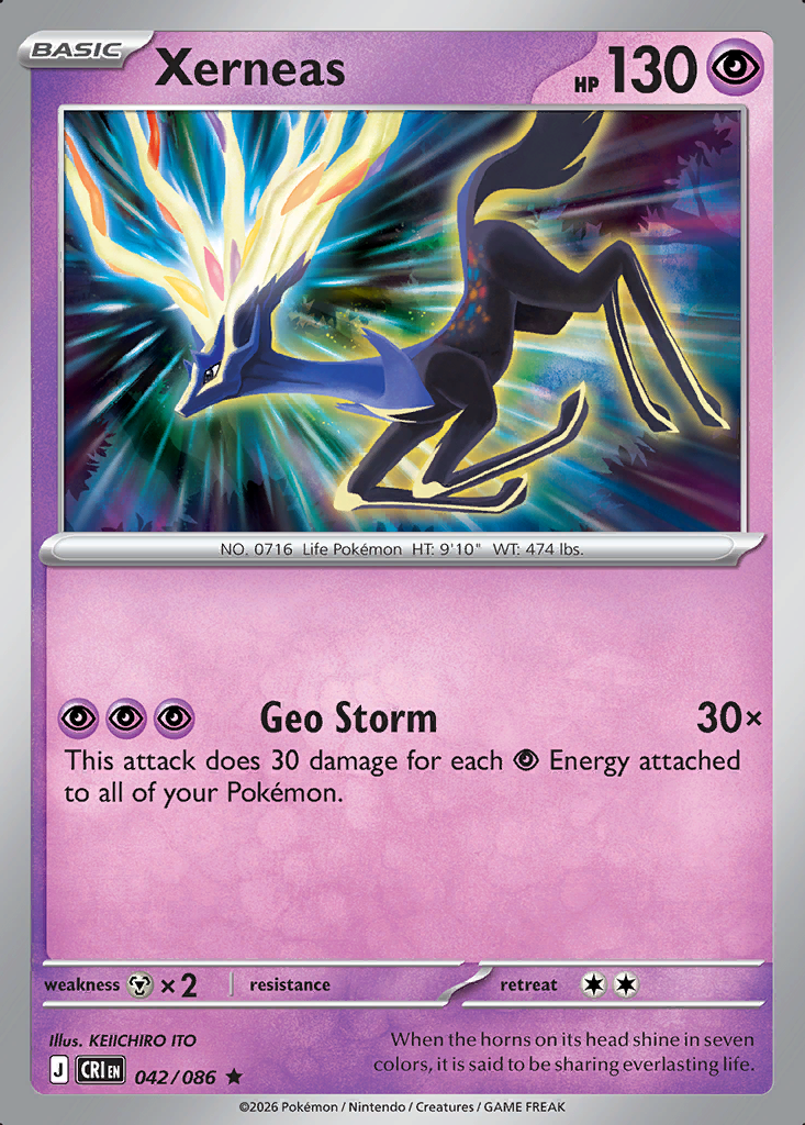Xerneas Pokémon card