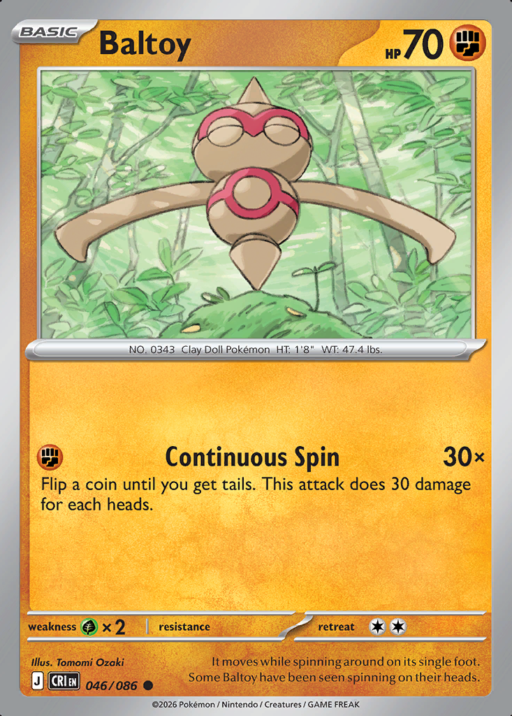 Baltoy Pokémon card