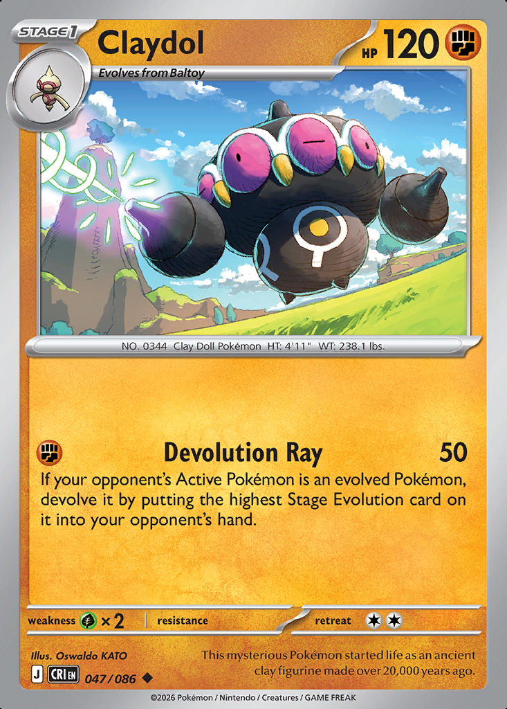 Claydol Pokémon card