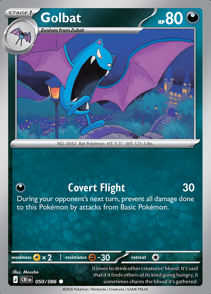 Golbat Pokémon card