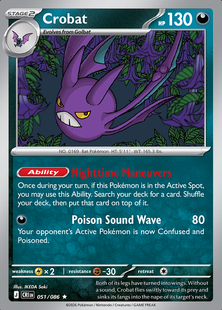 Crobat Pokémon card