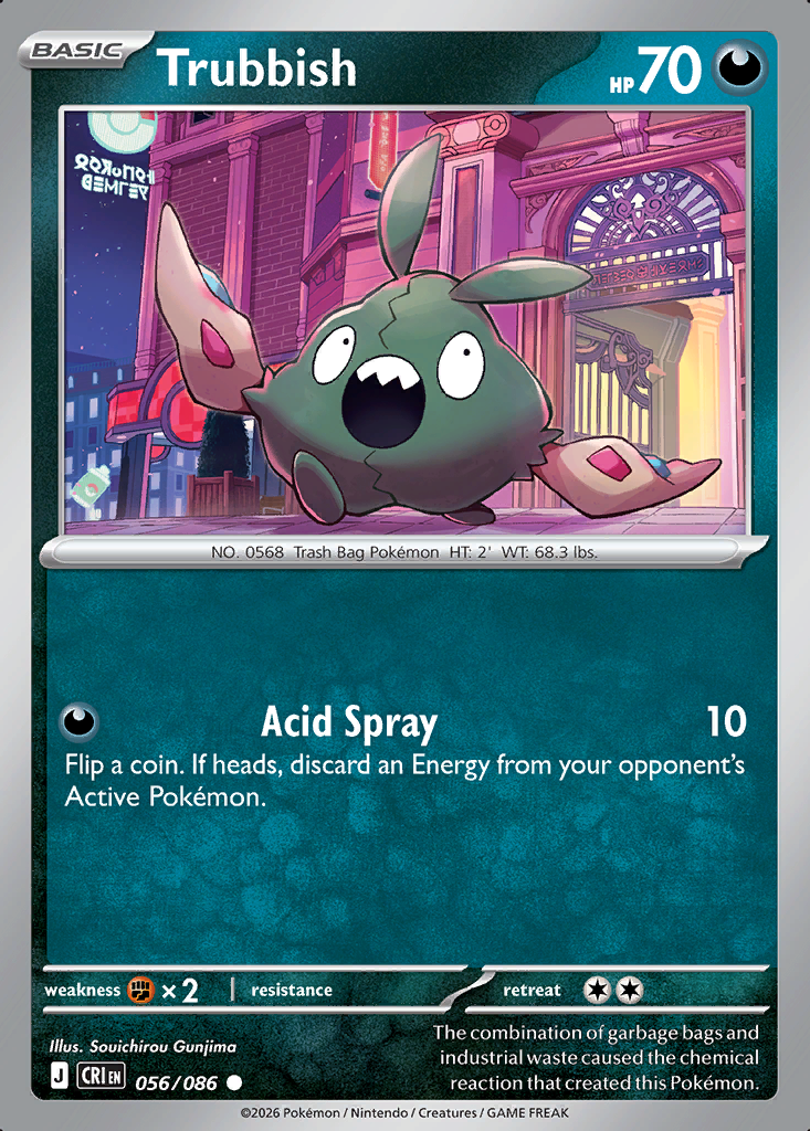 Trubbish Pokémon card